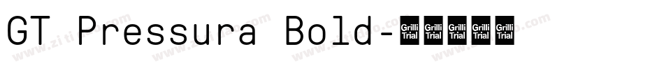 GT Pressura Bold字体转换